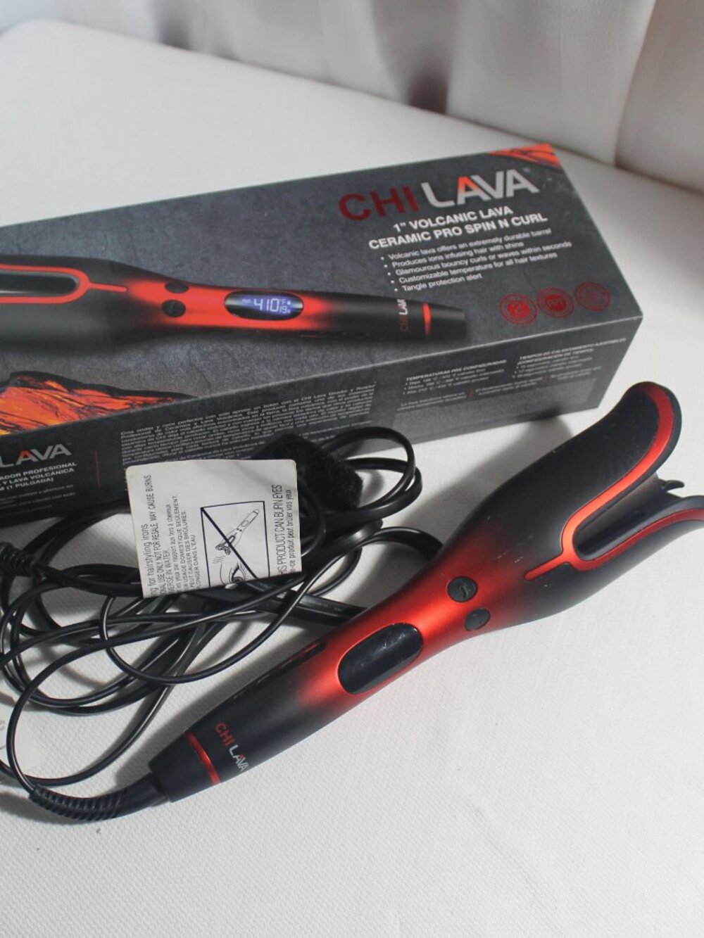 CHI Lava 1" Volcanic Ceramic Pro Spin N Curl